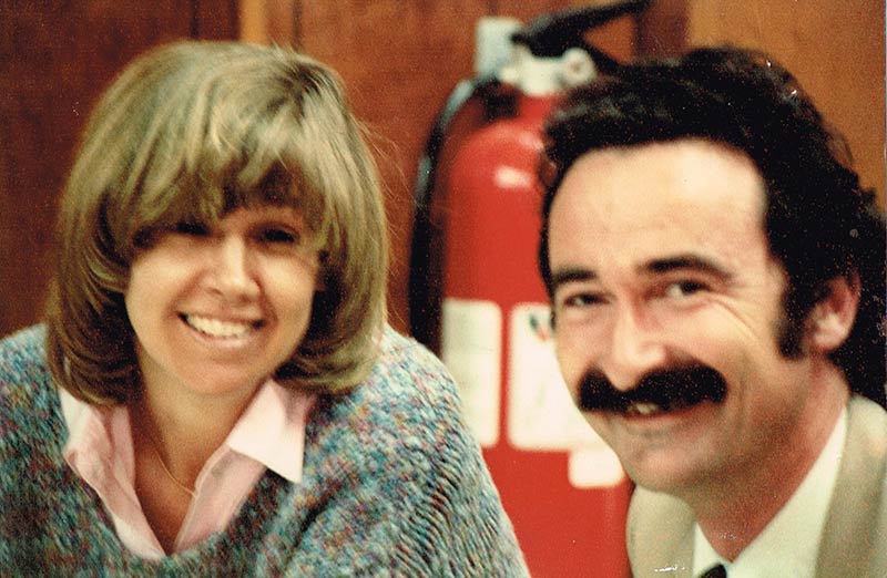 Susan and Paul in SFX staffroom